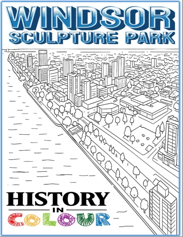Cover of the Windsor Sculpture Garden colouring book